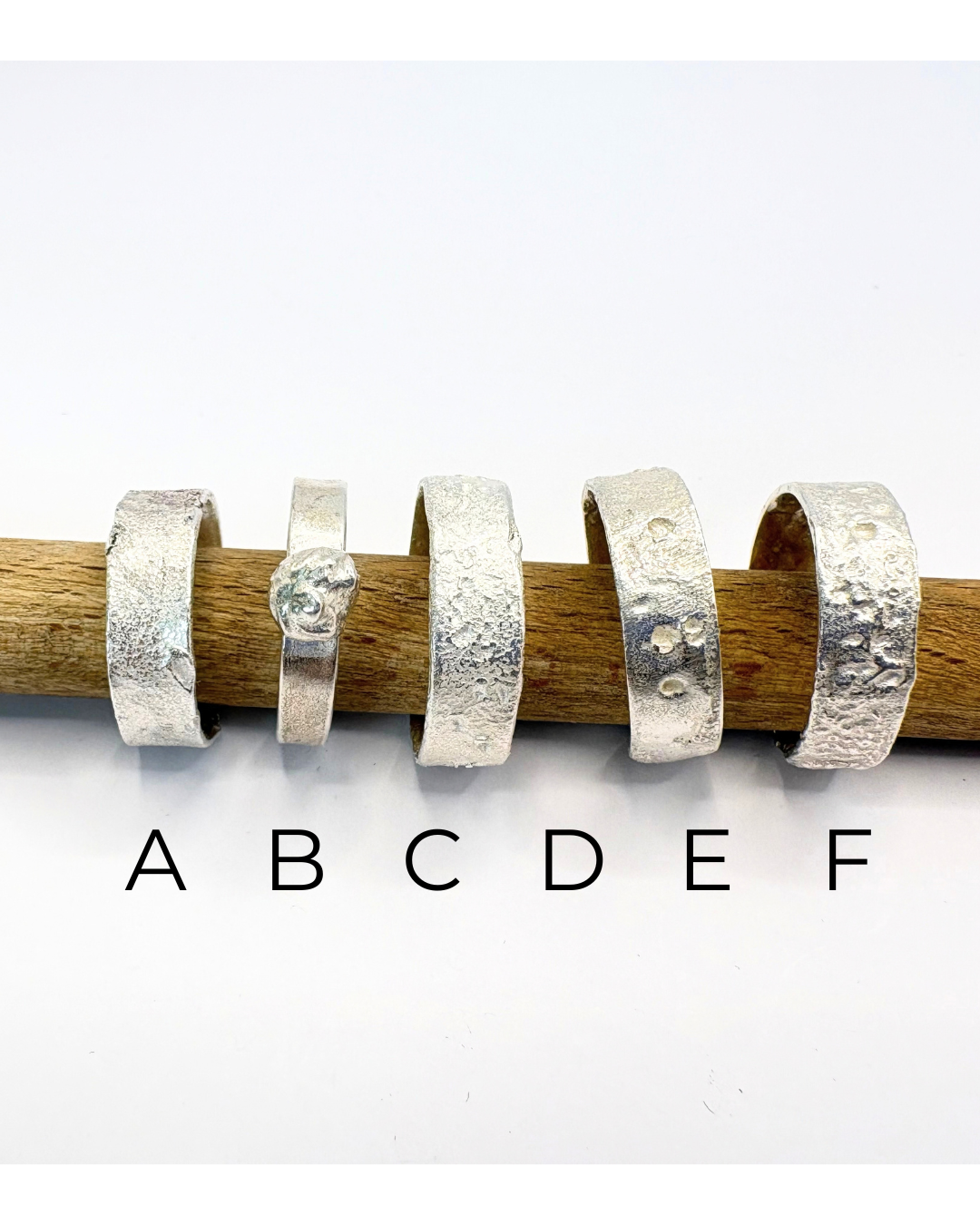 Adjustable silver rings