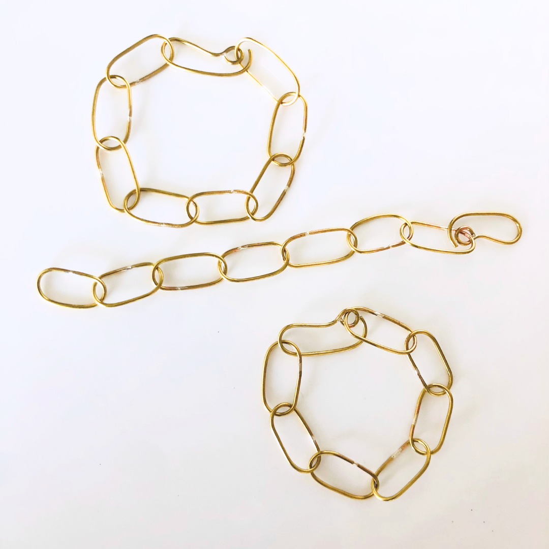Brass Link Bracelet