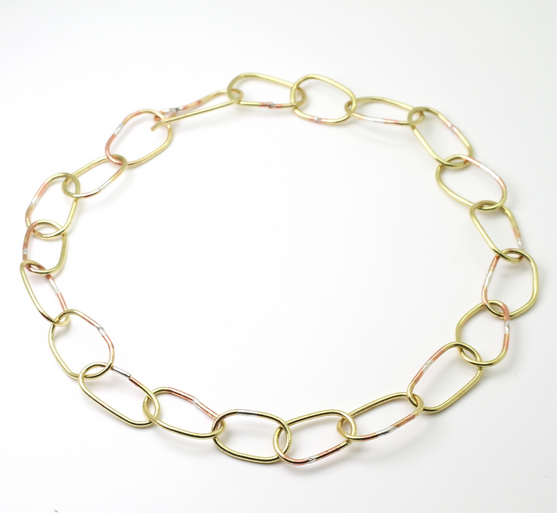 Link Brass Necklace – Minimalist Chain Statement