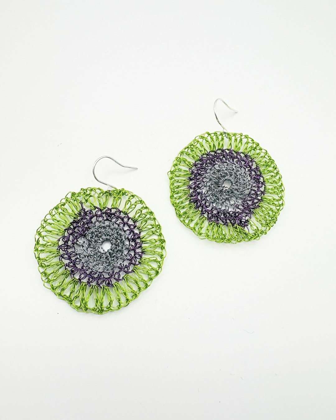 Crocheted wire jewellery