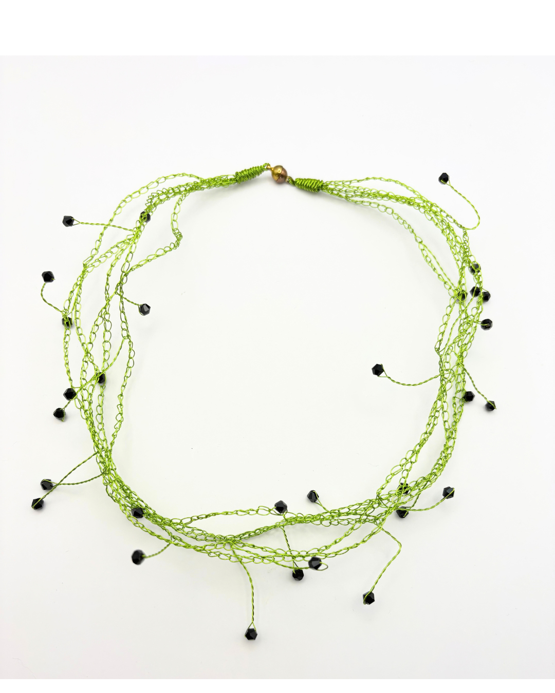 Crocheted wire jewellery