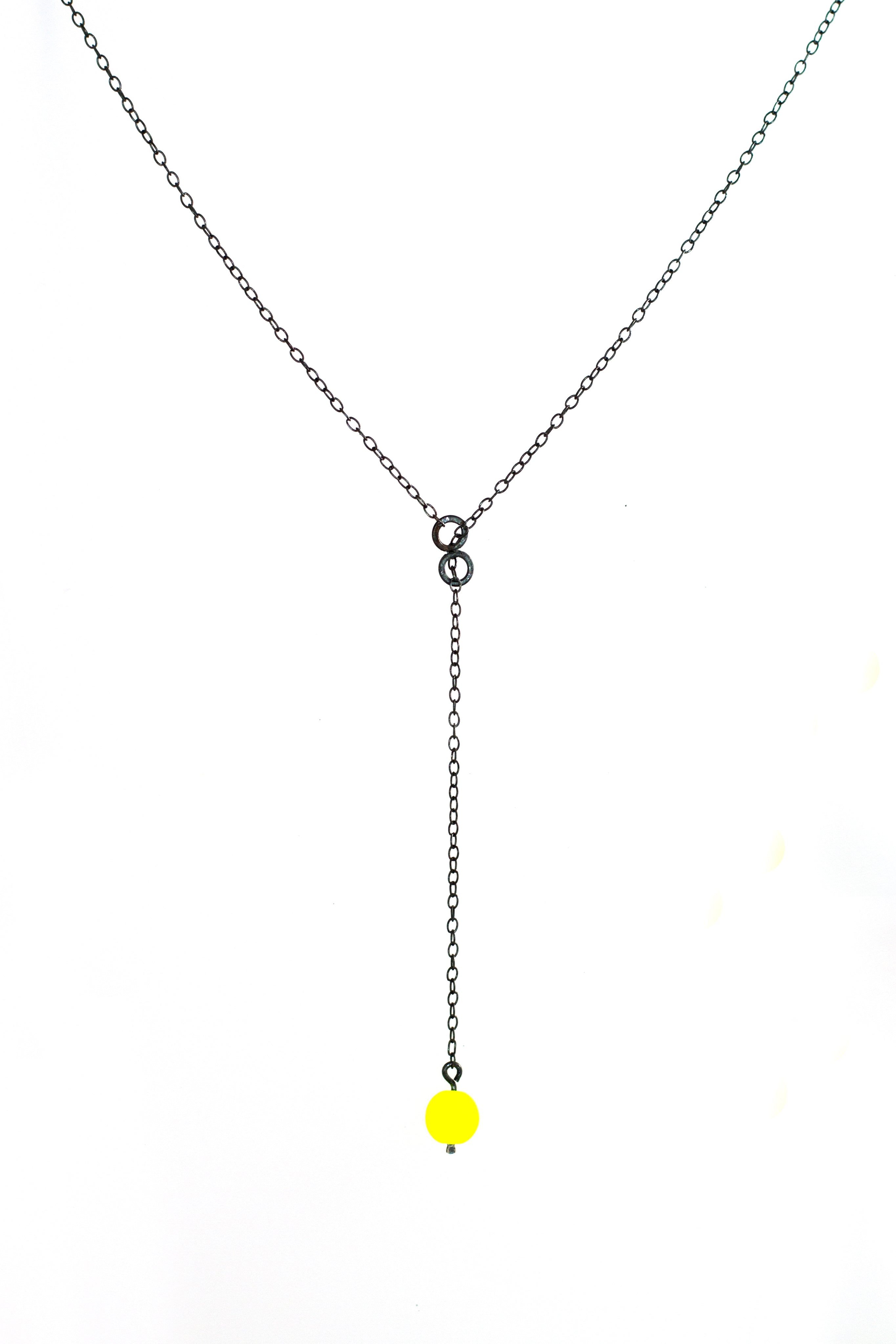 Lariat Dot Pendant Necklace