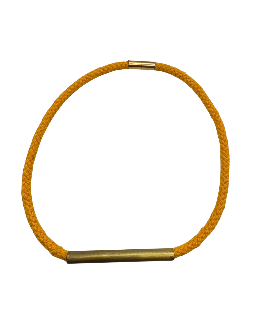 Rope and brass minimalistic necklace