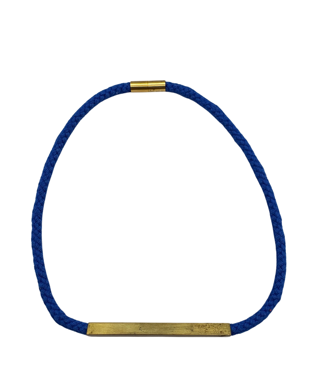 Rope and brass minimalistic necklace
