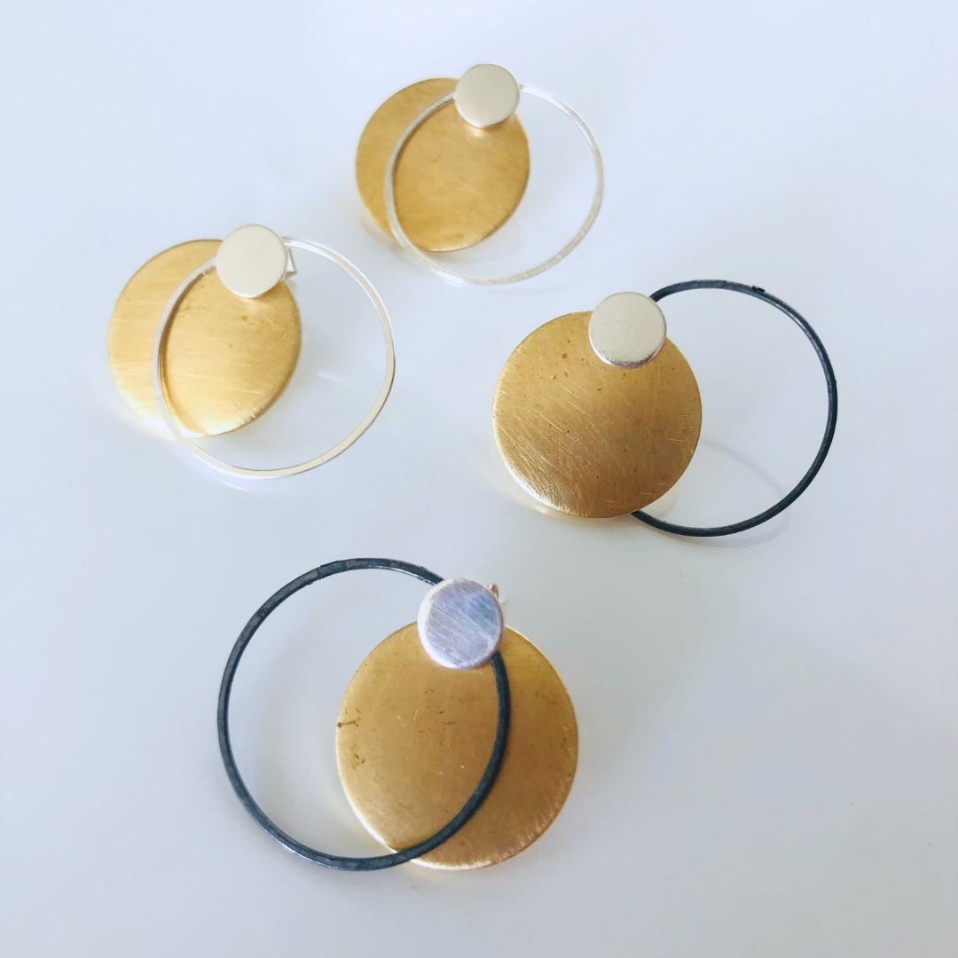 Handmade Silver and Brass Ear Jackets – Limited Discount