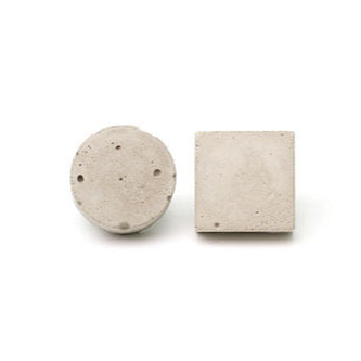 Mismatched Concrete Silver Studs