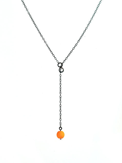 Lariat Dot Pendant Necklace