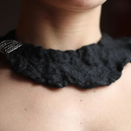 Felt Necklace - flat and irregular