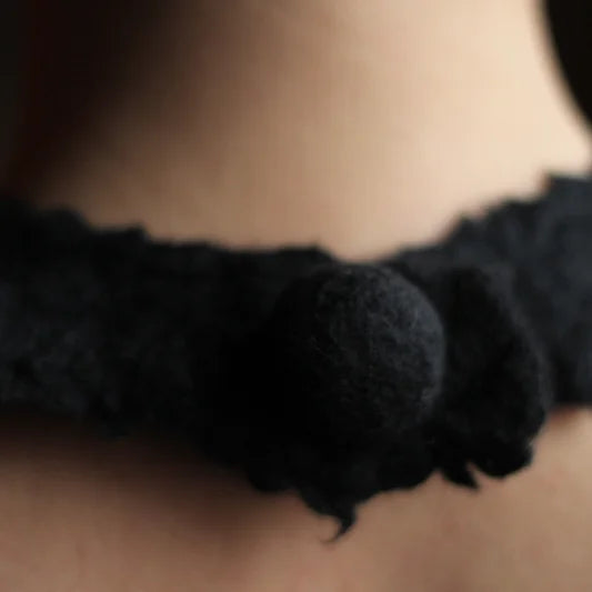 Felt Necklace - flat and irregular