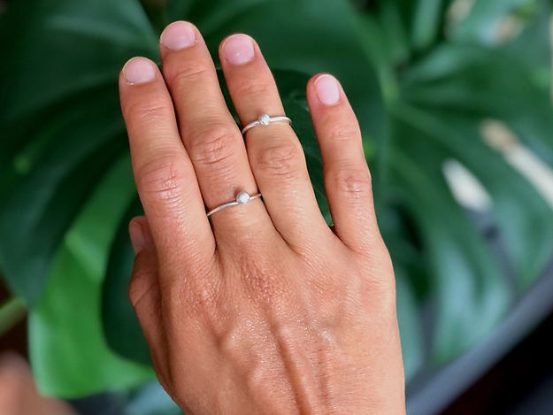 Minimalist Silver Stacking Ring