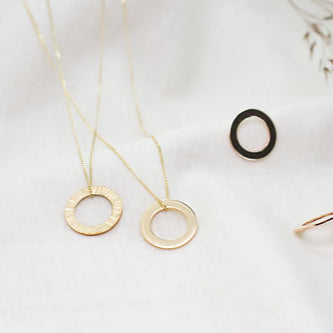 Gold Circle Pendant