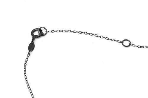 Silver Necklace Three Irregular Circles