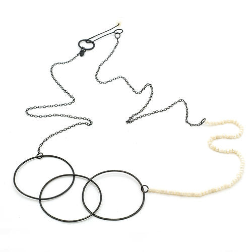 Silver Necklace with Freshwater Pearls