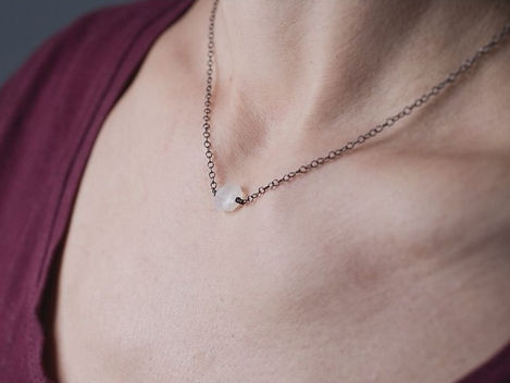 Clear Quartz Minimalist Necklace