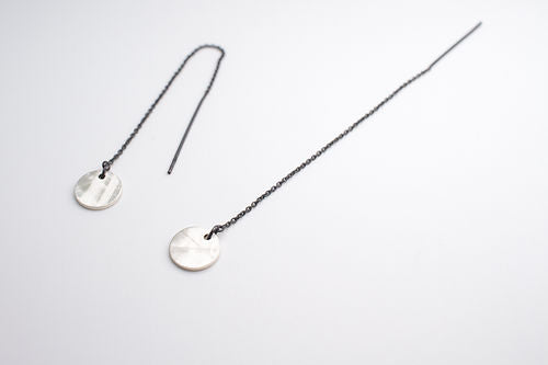 Silver Chain Ear Threads