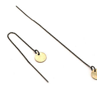 Silver Chain Ear Threads