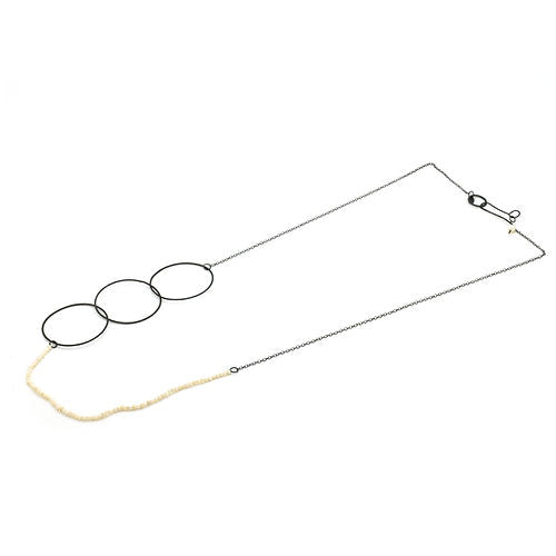 Silver Necklace with Freshwater Pearls