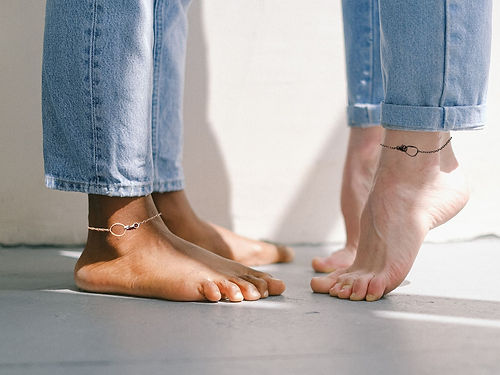 Dainty Summer Silver Anklet