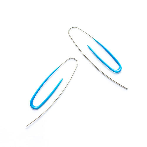 Paper Clip Ear Threader with Colour Rubber