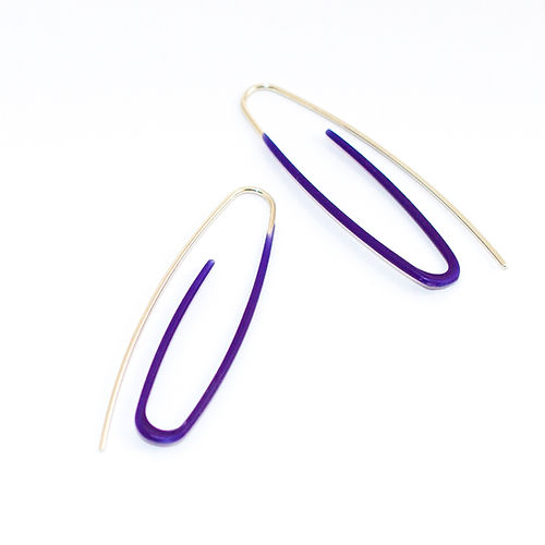 Paper Clip Ear Threader with Colour Rubber