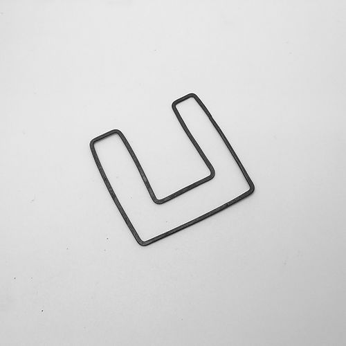 Minimalist Geometric ‘Paper Clip’ Silver Brooch