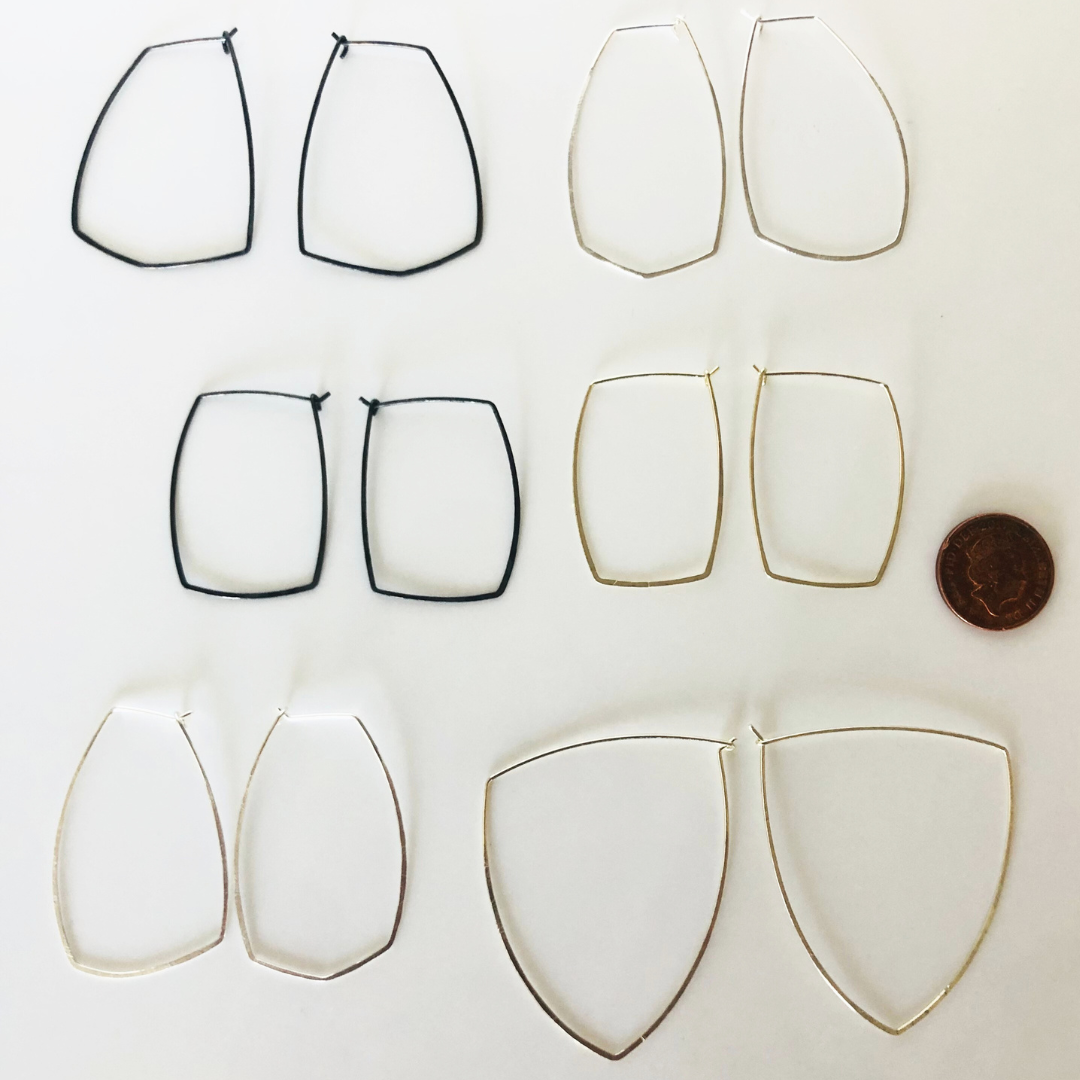 Silver Irregular Hoop Earrings – Hand-Hammered Uniqueness