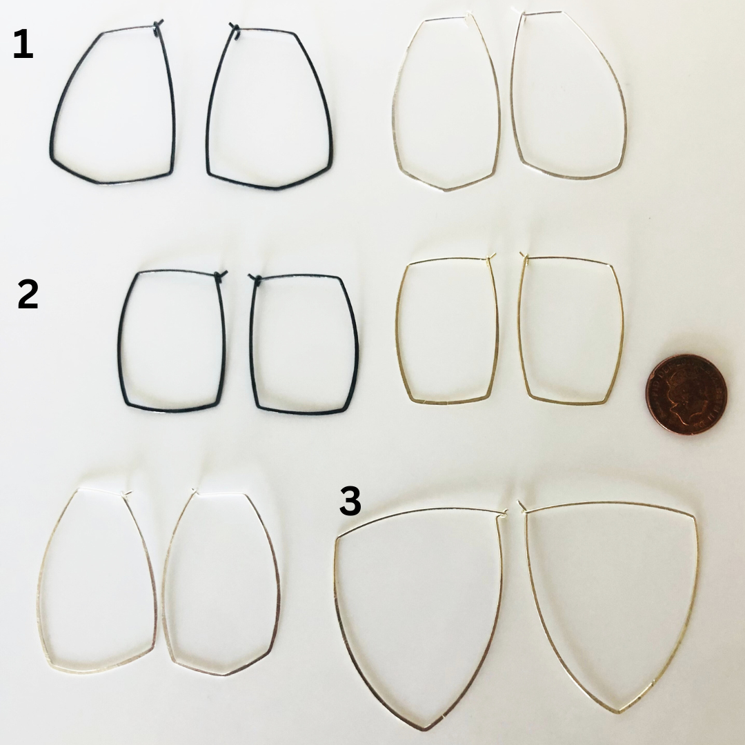 Silver Irregular Hoop Earrings – Hand-Hammered Uniqueness