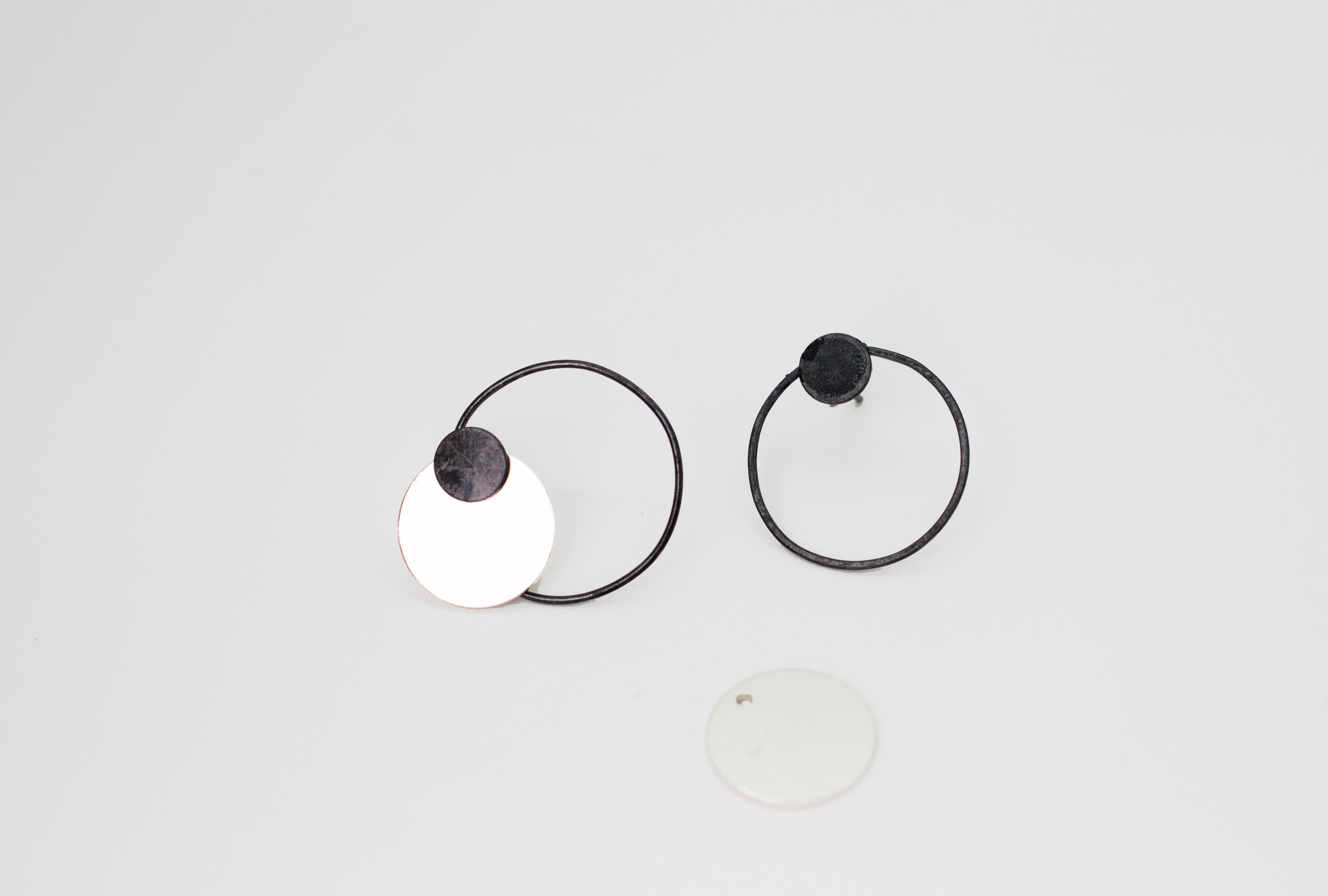 Silver Ear Jacket Earrings